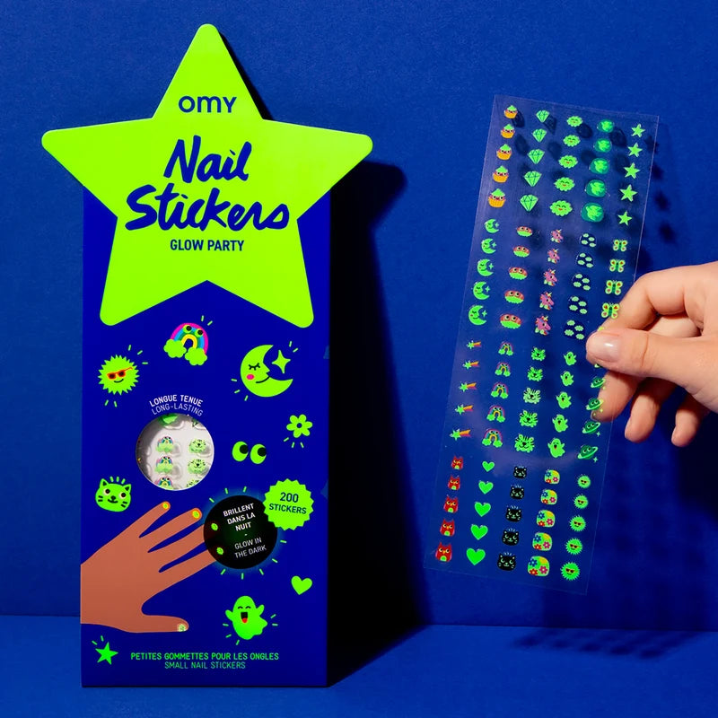 Glow Party Nail Stickers