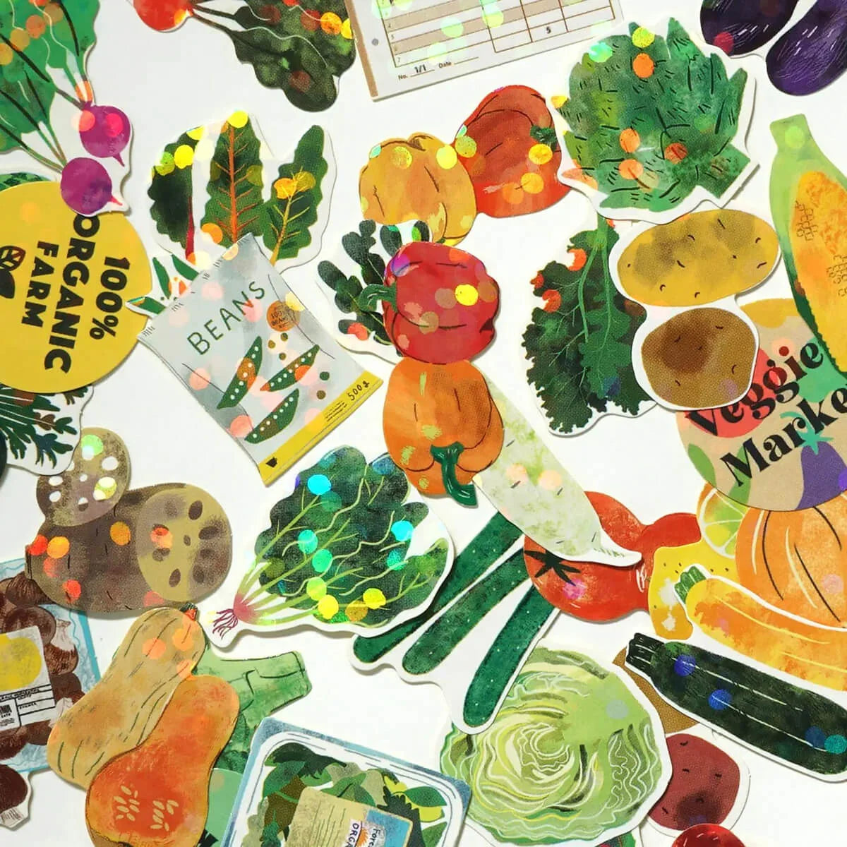 Veggie Market Sticker Box