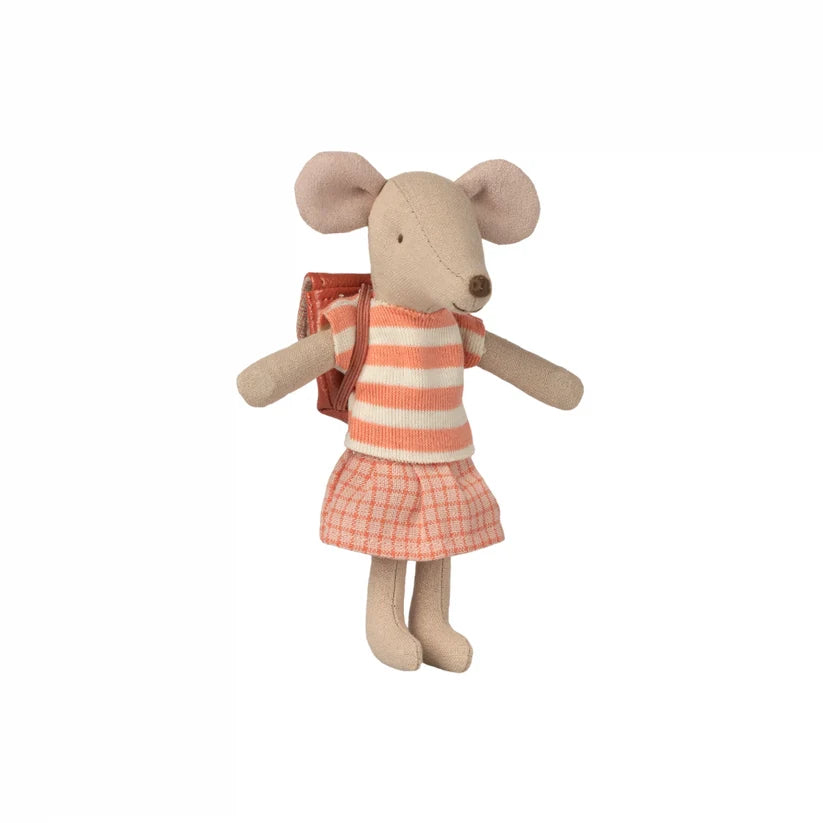 Tricycle Mouse, Big Sister - Coral