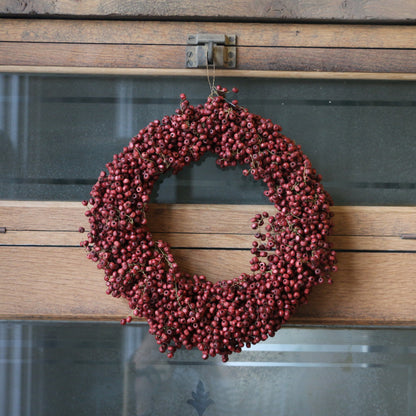 Wooden Beaded Wreath
