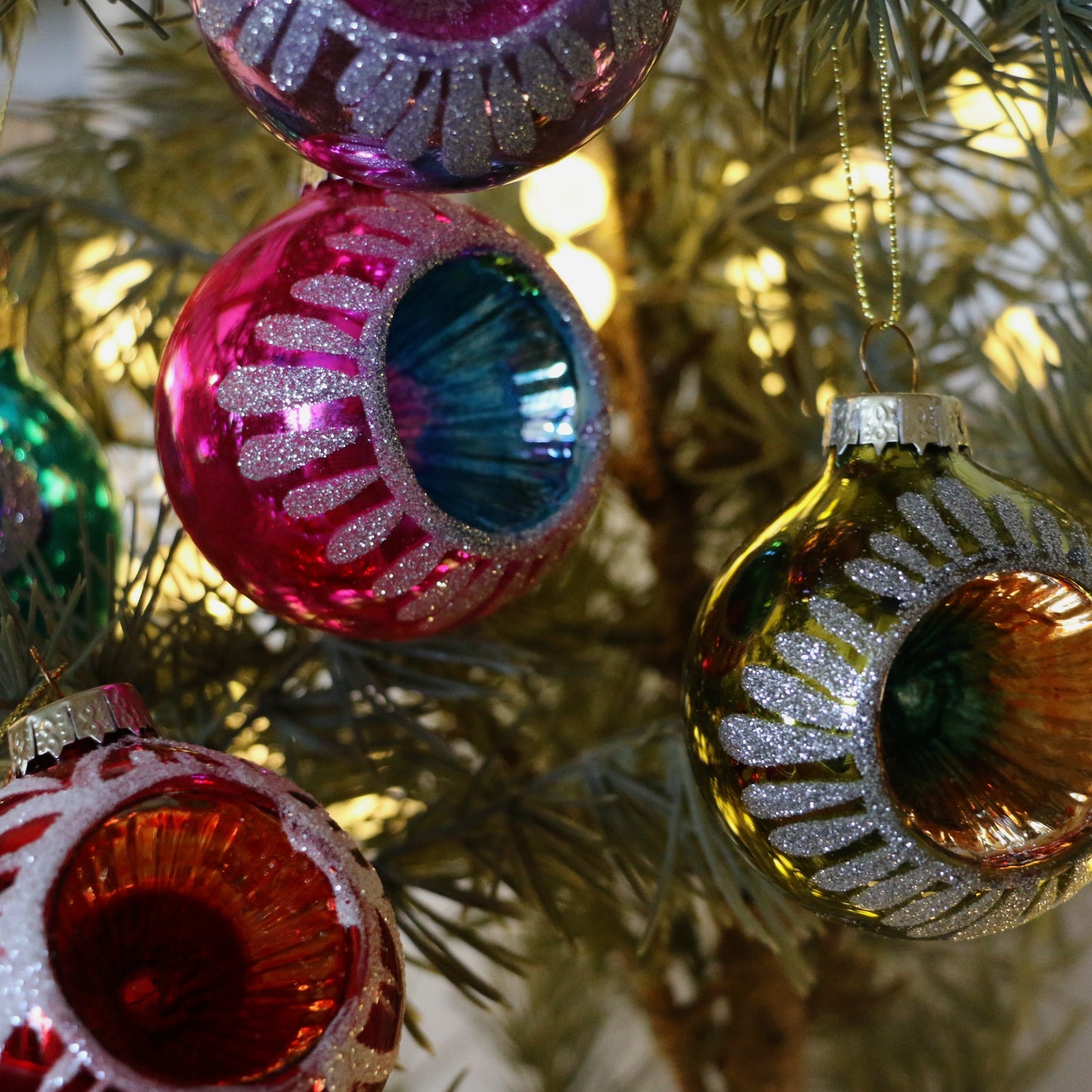 Glitter Indent Baubles