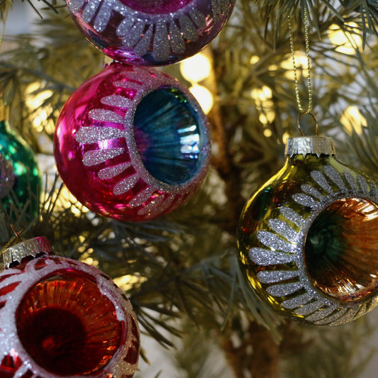 Glitter Indent Baubles