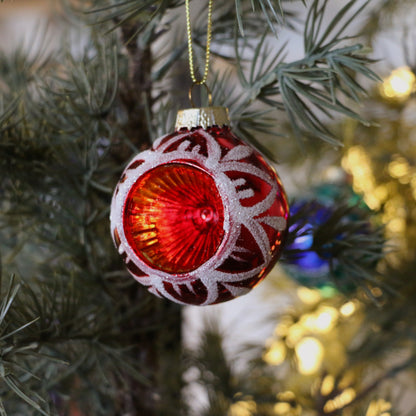 Glitter Indent Baubles