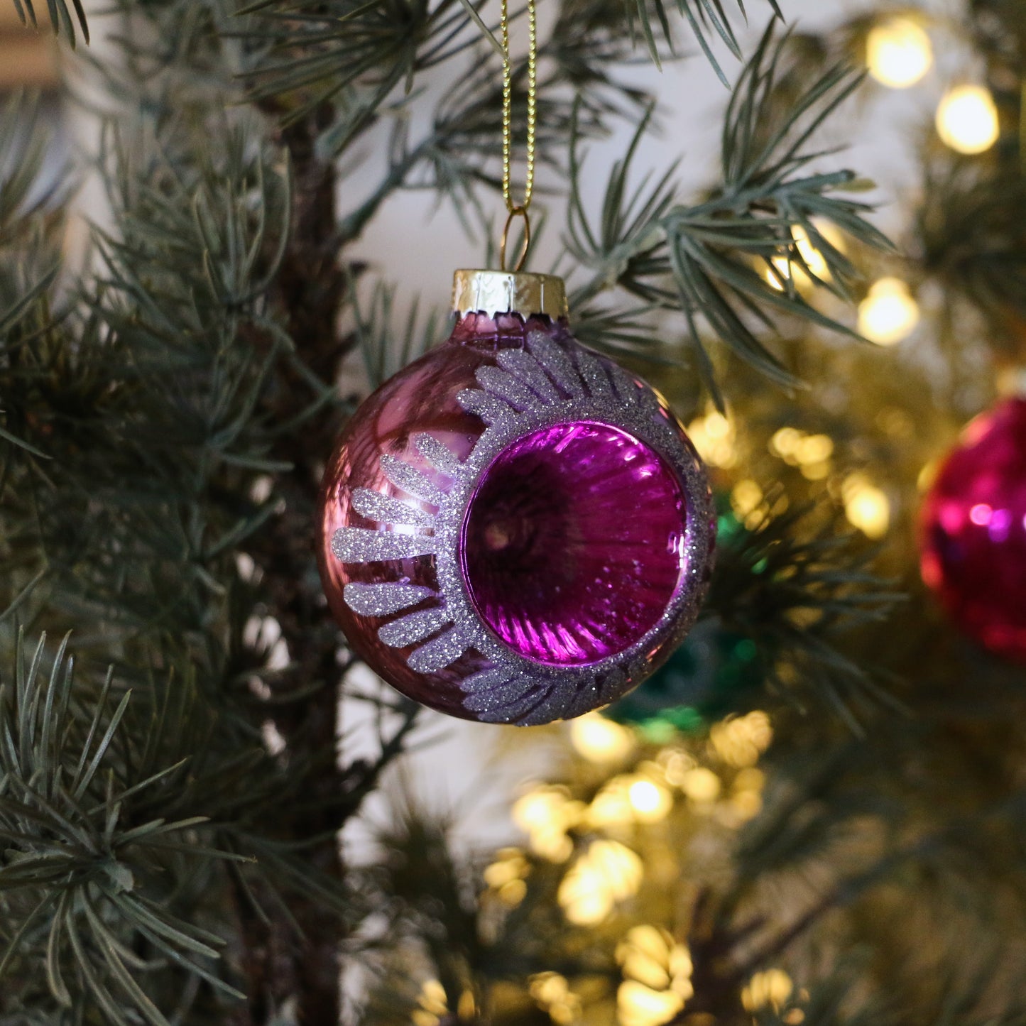 Glitter Indent Baubles