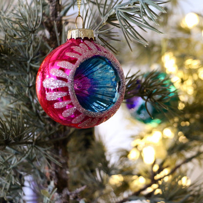 Glitter Indent Baubles