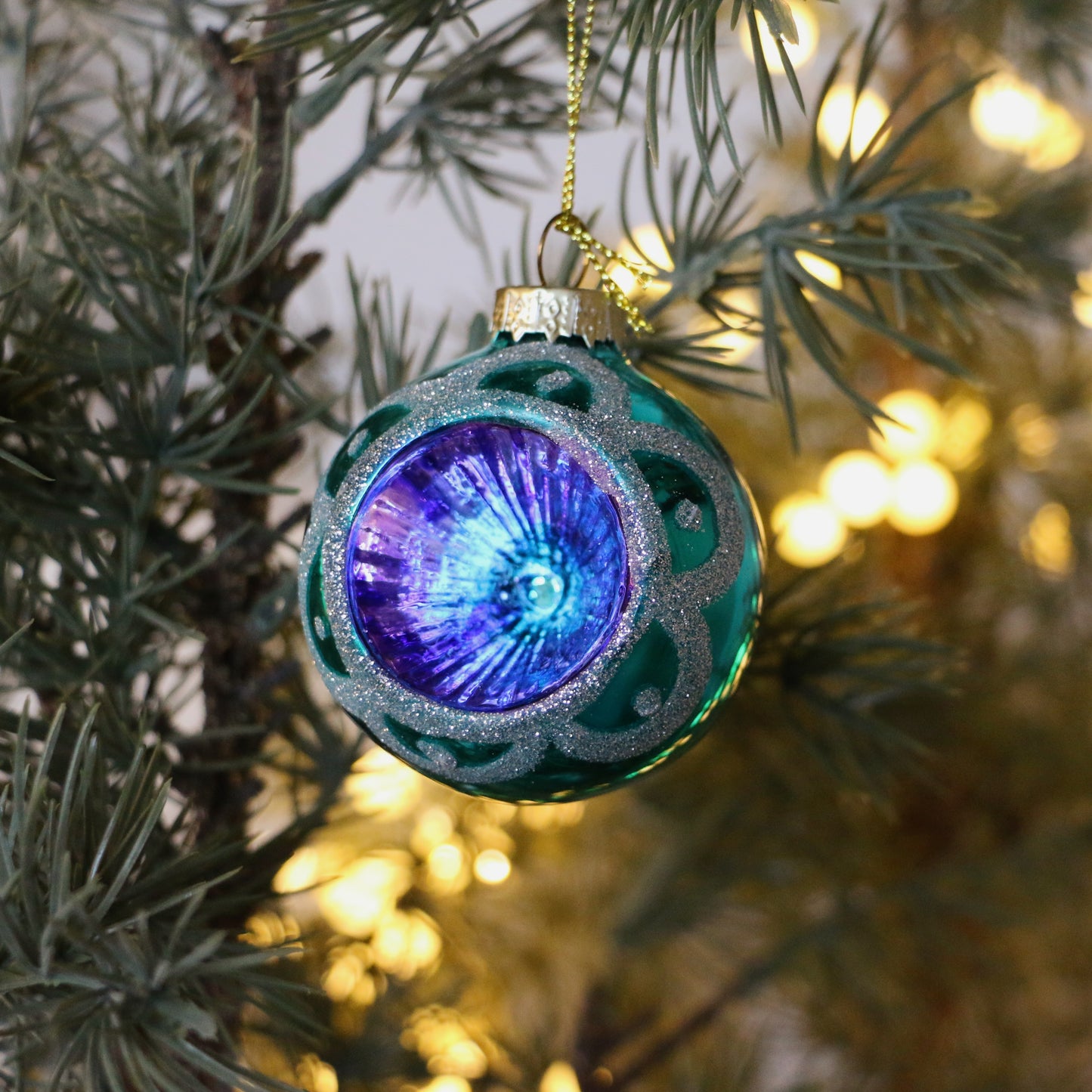 Glitter Indent Baubles