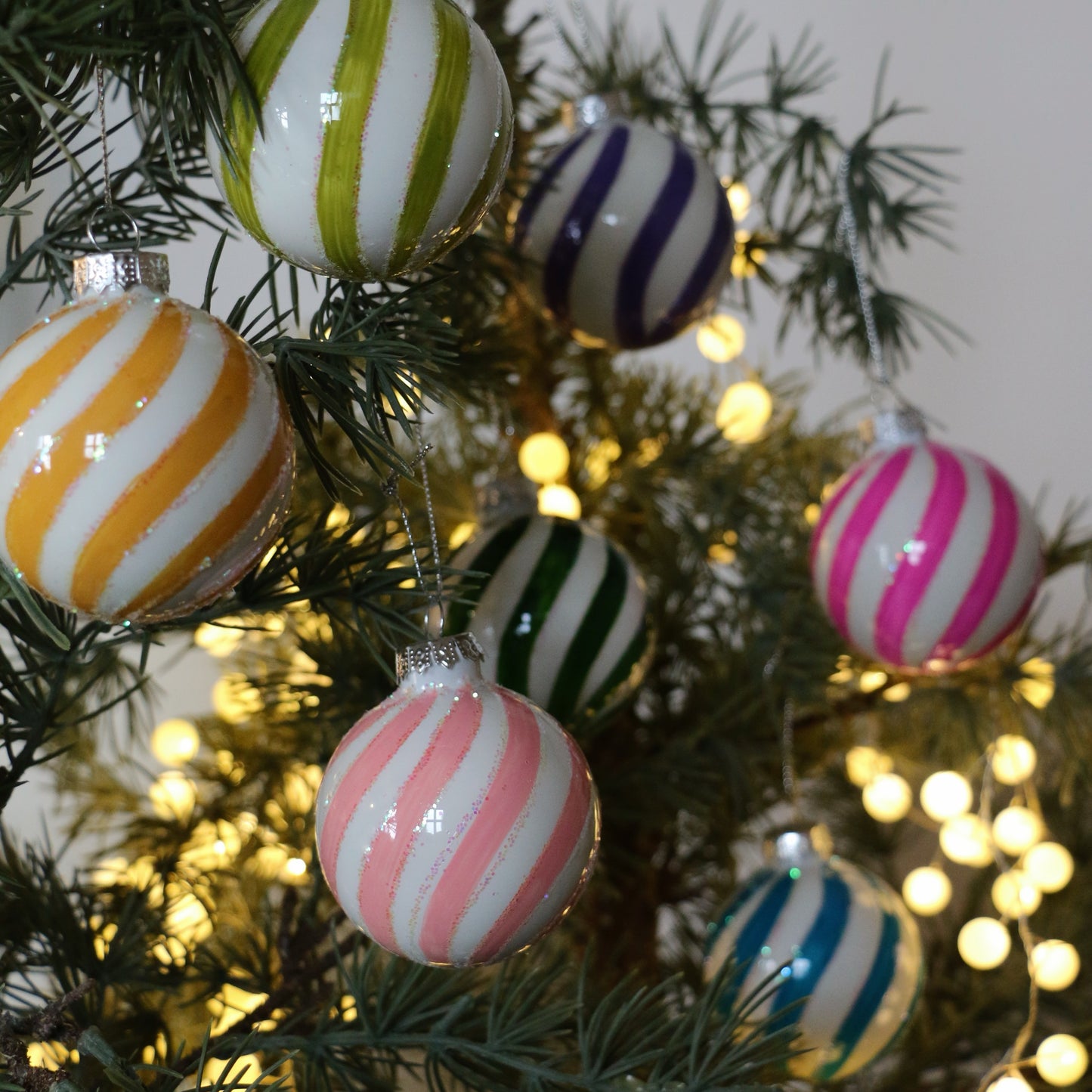 Candy Striped Decoration - Assorted