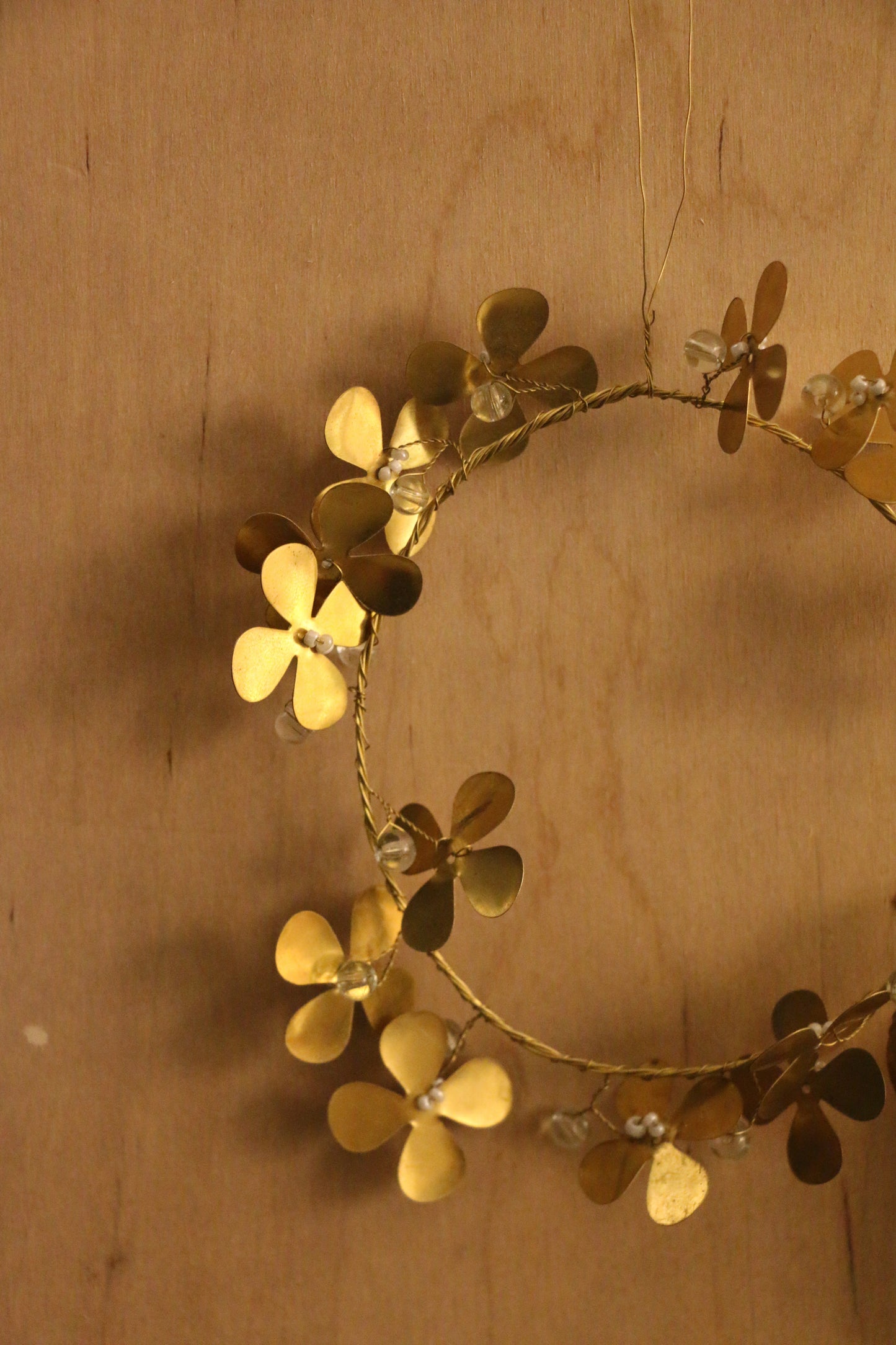 Small Gold Clover Wreath