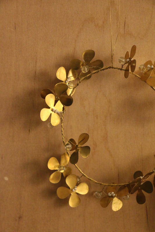 Small Gold Clover Wreath