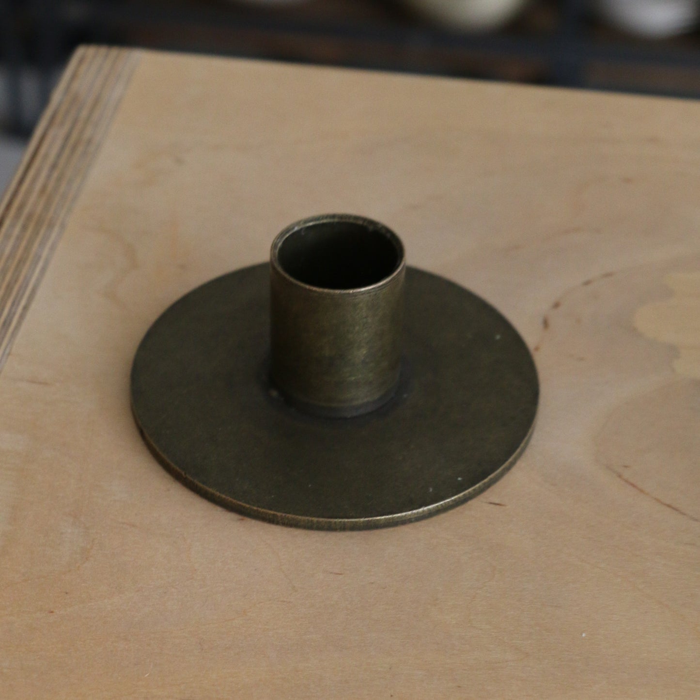 Bronze Danish Candle Holder