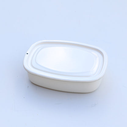 Enamel dish with lid: Small cream