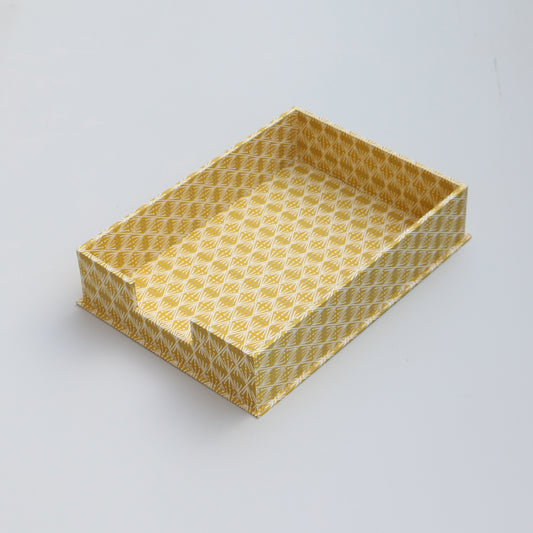 A4  Letter tray: Mustard selvedge
