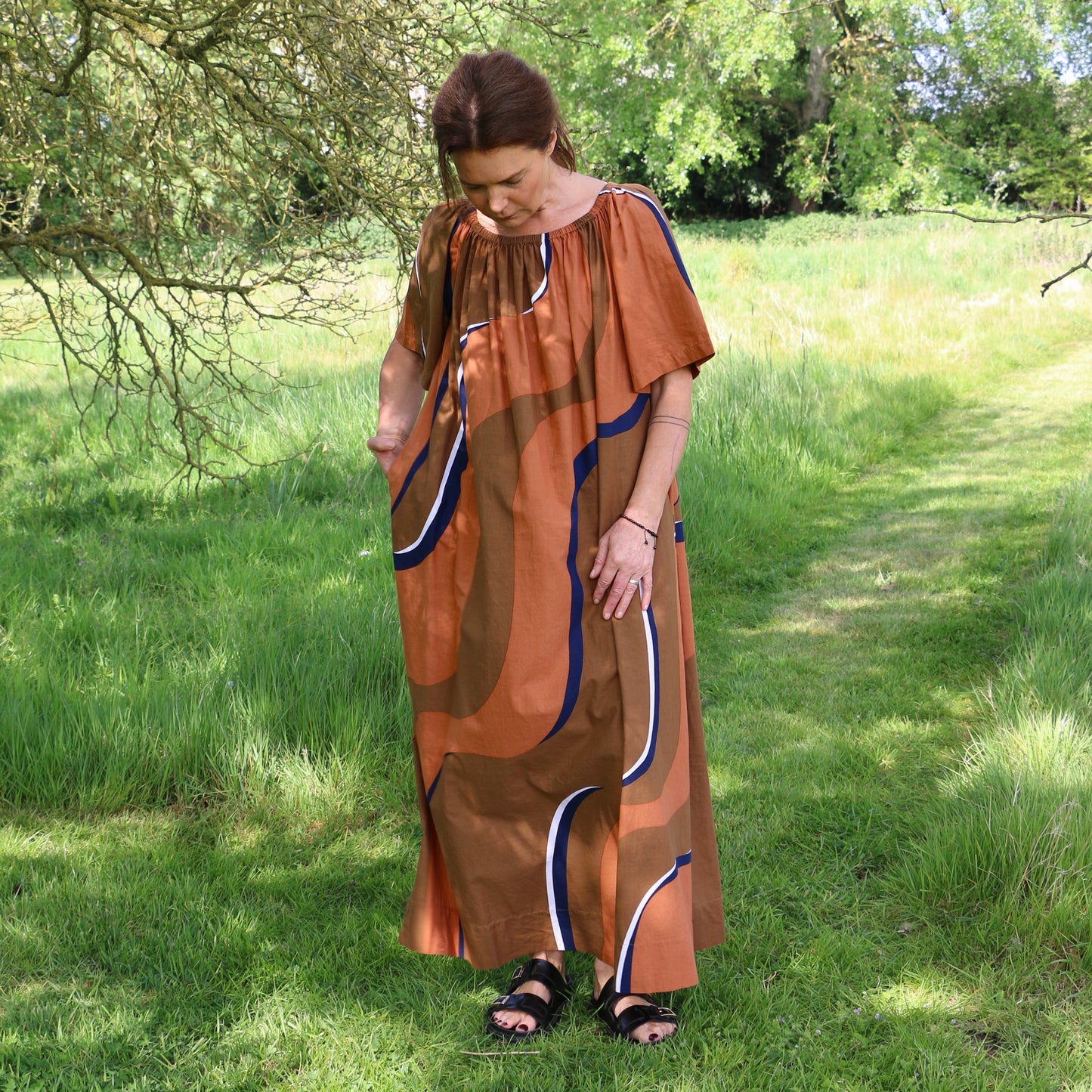 Terracotta Palao Madone Dress