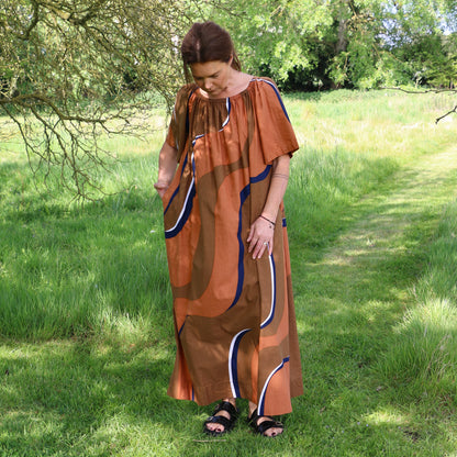 Terracotta Palao Madone Dress