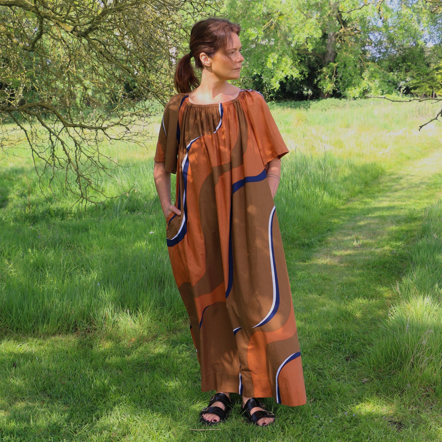 Terracotta Palao Madone Dress