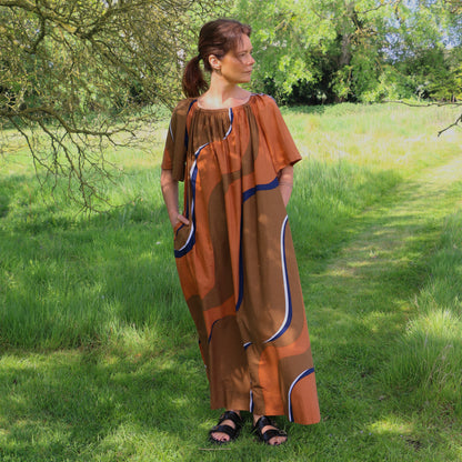Terracotta Palao Madone Dress