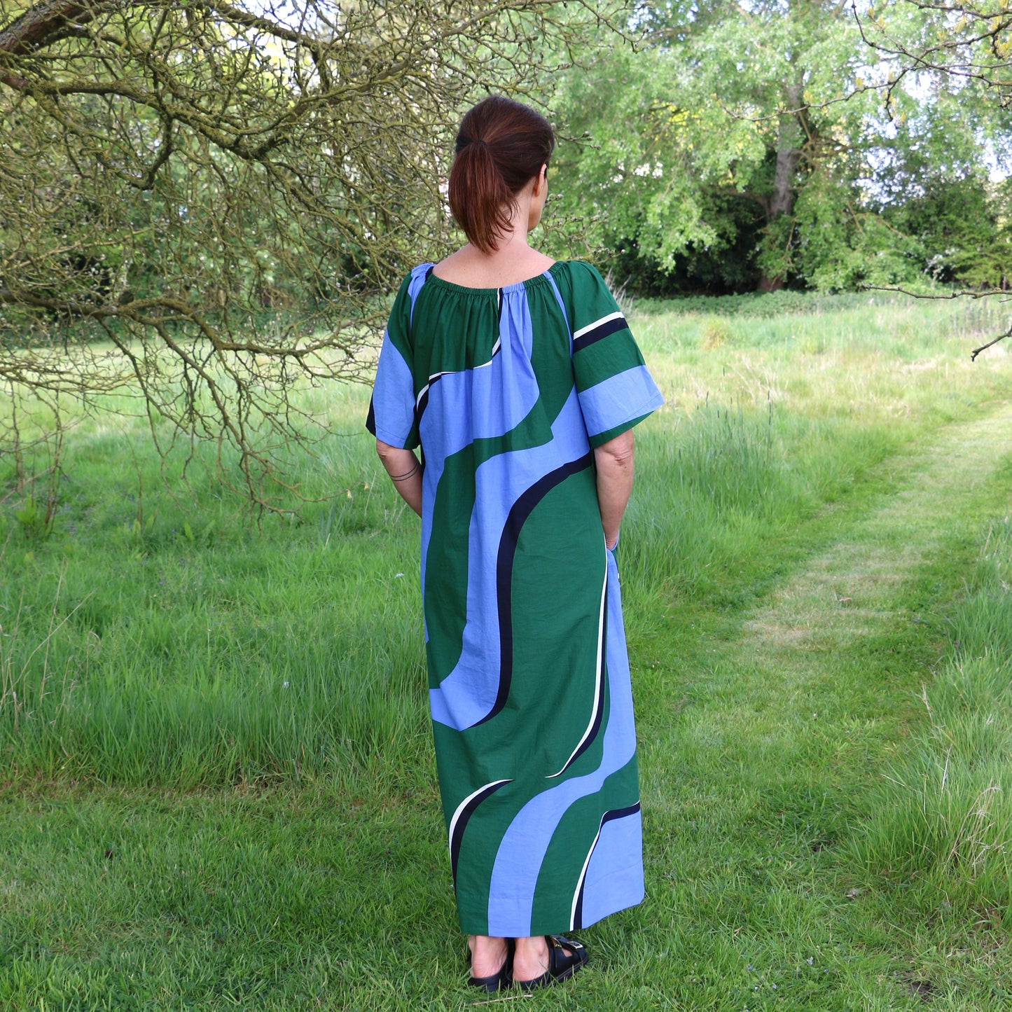 Blue/ Green Palao Madone Dress