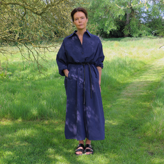 Filer Dress - Navy