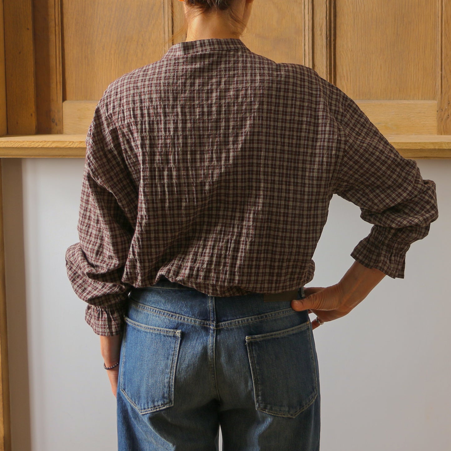 Parnika Blouse - Brown Check