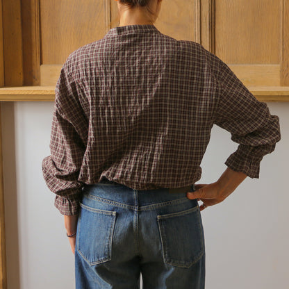 Parnika Blouse - Brown Check