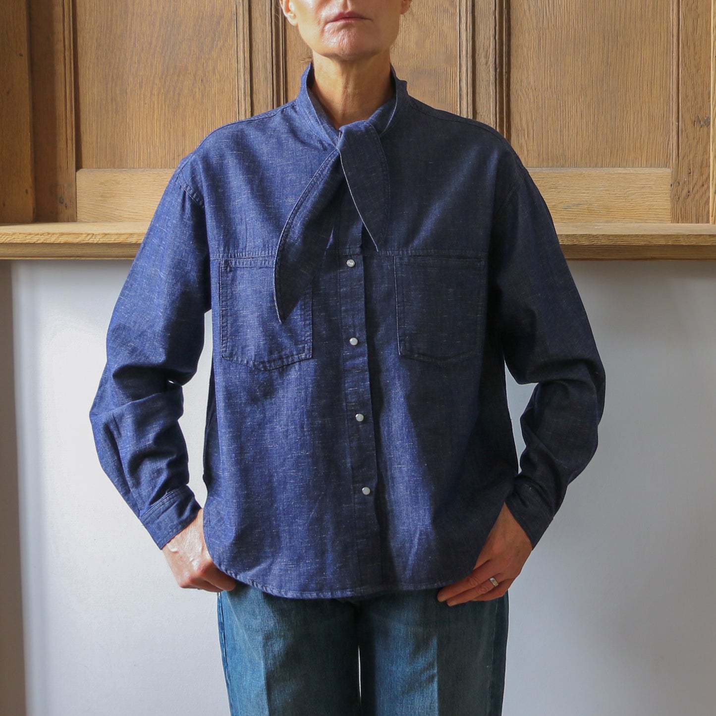 Plum Blouse - Denim