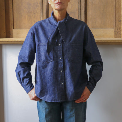 Plum Blouse - Denim