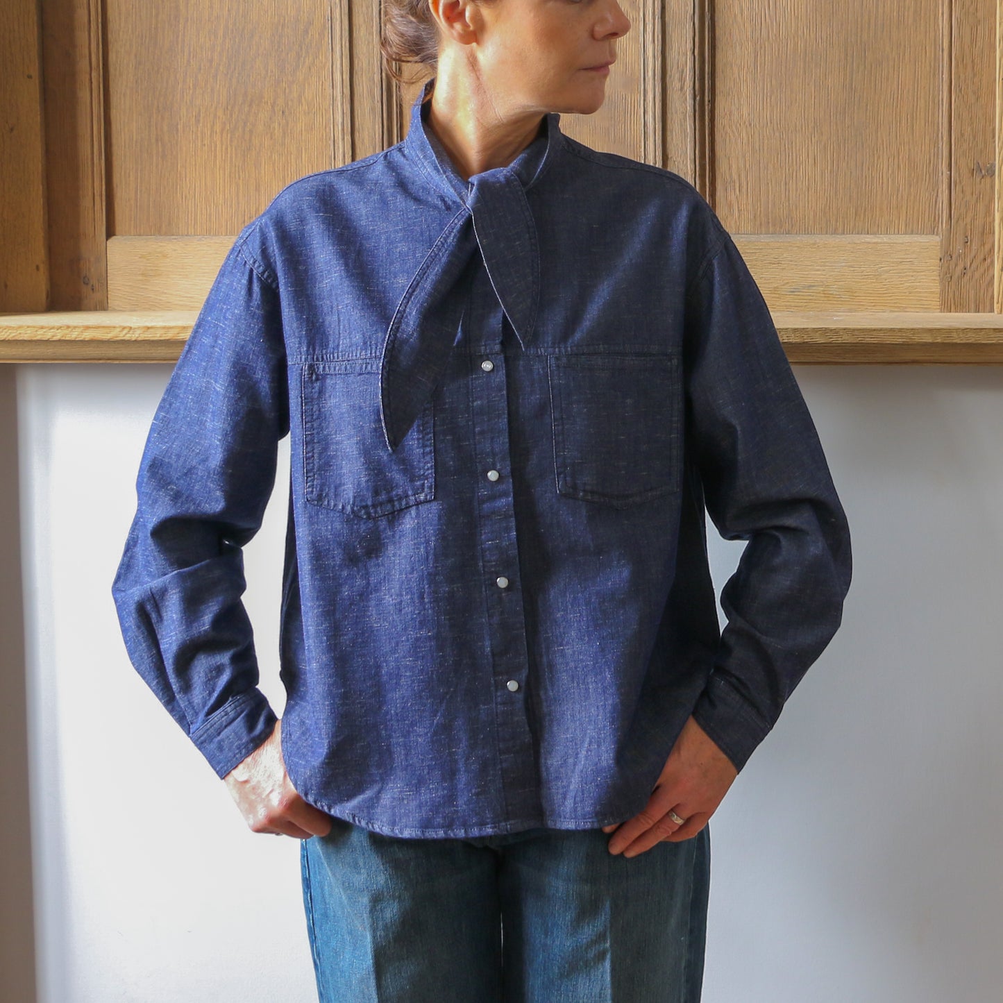 Plum Blouse - Denim