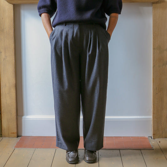 Paula Trousers - Antracite Flannel