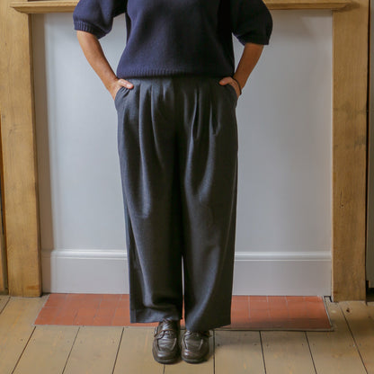 Paula Trousers - Antracite Flannel