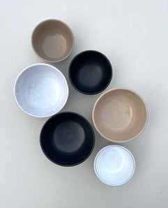 Natural / white bowl