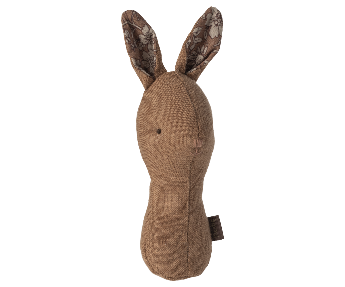 Bunny Rattle - Chocolate Brown