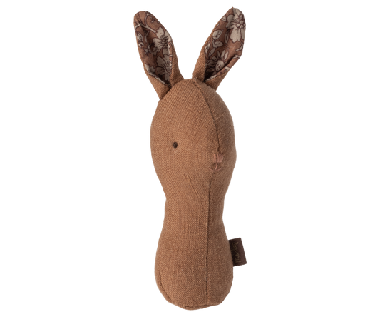 Bunny Rattle - Chocolate Brown