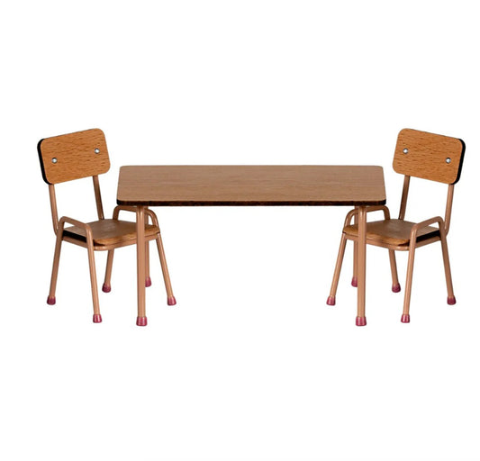 Table and Chair Set - Dark Powder