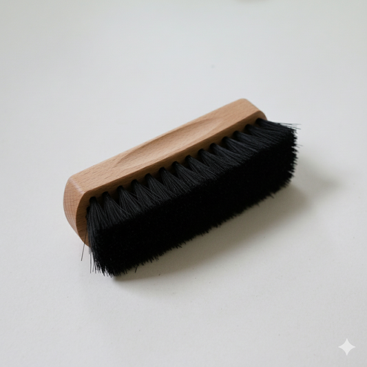 Shoe Shine Brush - Black Bristle