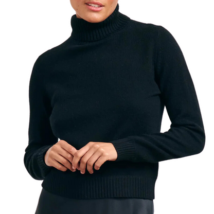Jumper 1234 - Light Roll Collar / Black
