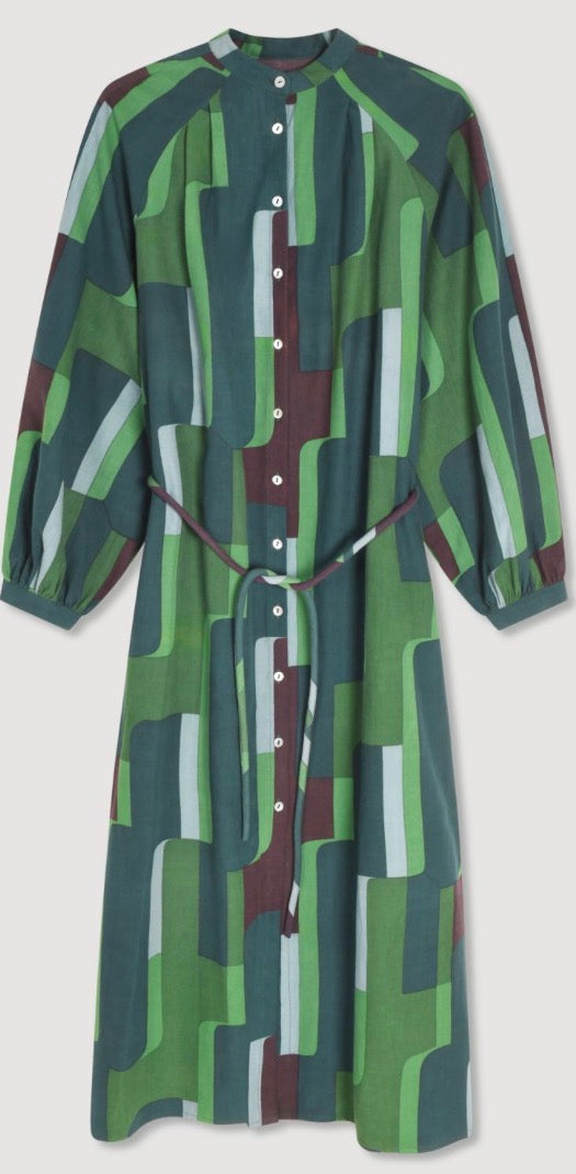 Eulalie Petra Dress - Green