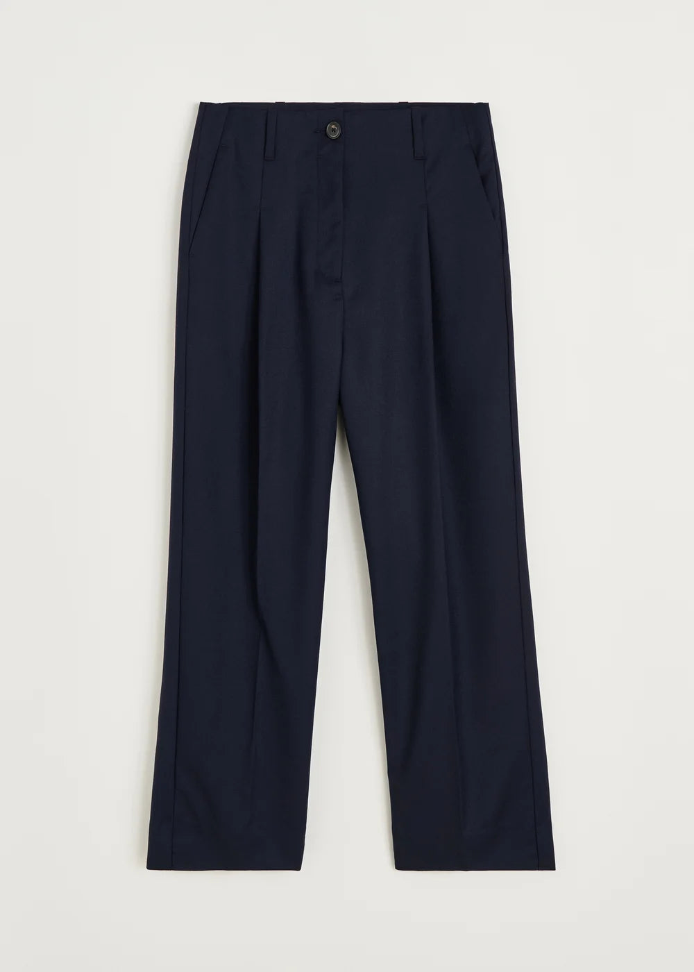 Toto Pant Fine Wool - Black Navy