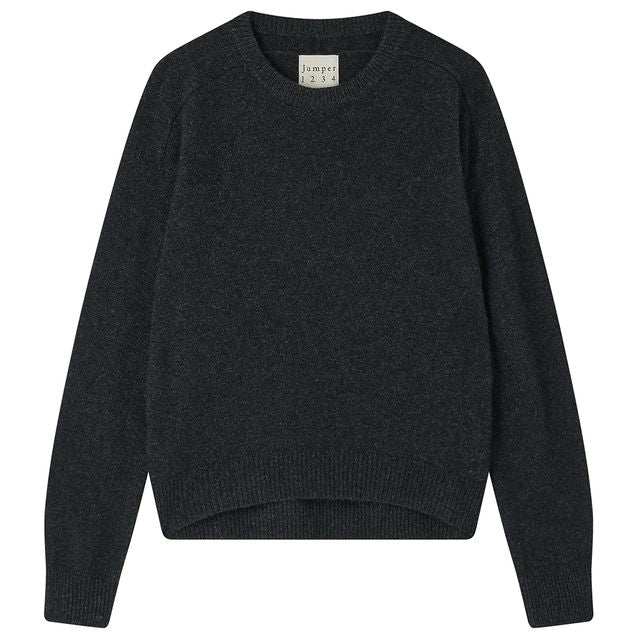 Oversized Crew Jumper / Charcoal