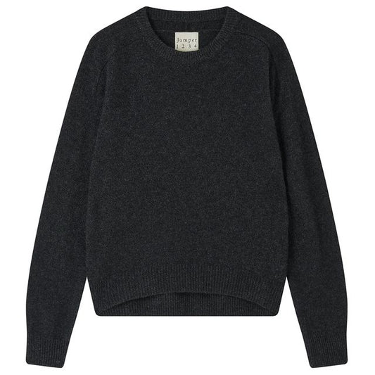 Oversized Crew Jumper / Charcoal