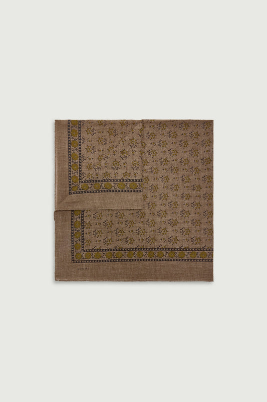 Foulard Wool Scarf - Taupe/Khaki