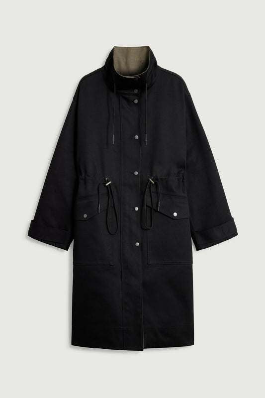 Luce Reversible Parka - Black/Beige