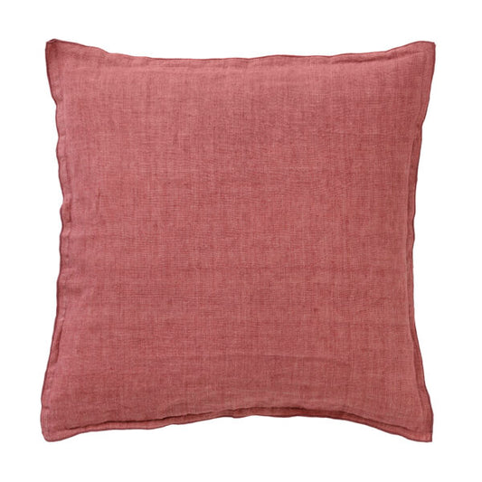 LINEN CUSHION COVER REDWOOD