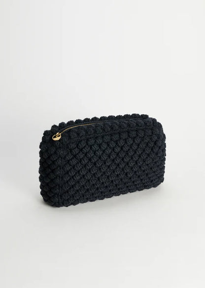 Linn Clutch Bag - Black Navy