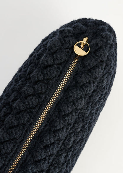 Linn Clutch Bag - Black Navy