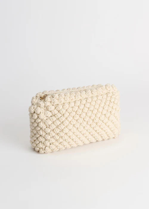 Linn Clutch Bag - Pure Ecru
