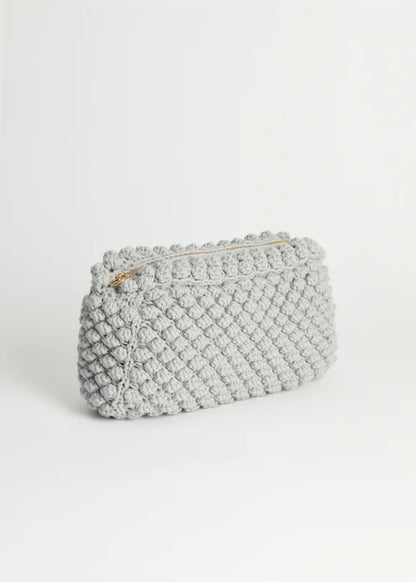 Linn Clutch Bag - Warm Grey