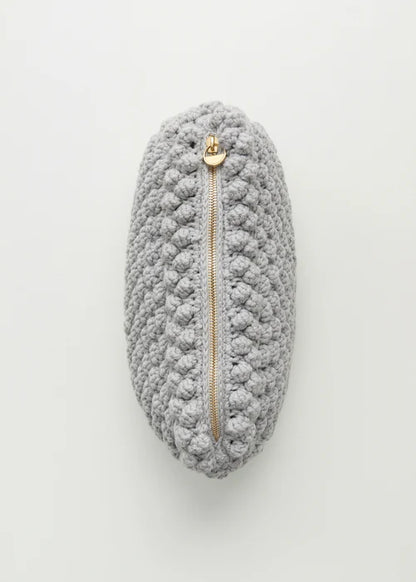 Linn Clutch Bag - Warm Grey