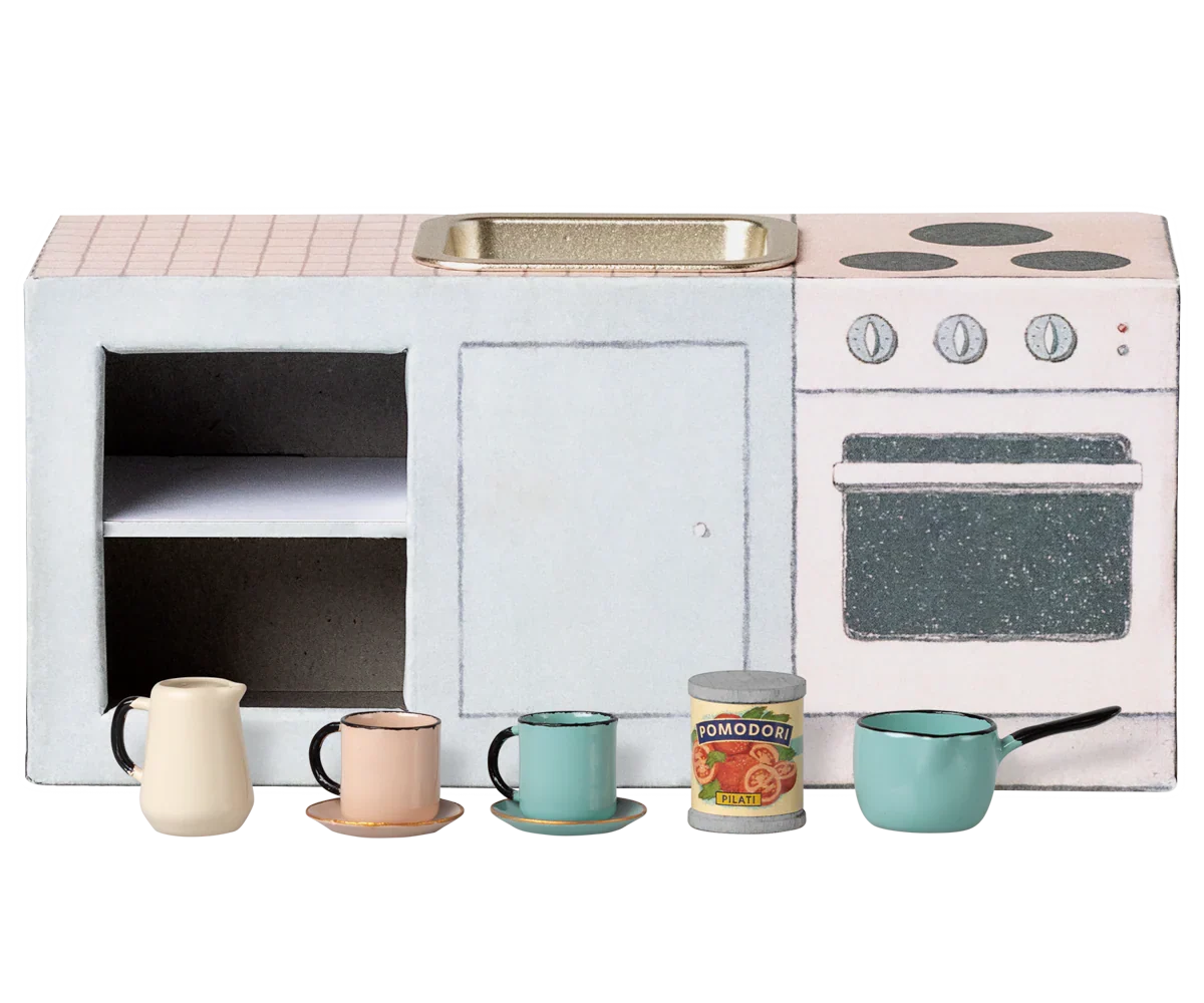 Kitchen Counter with Accessories