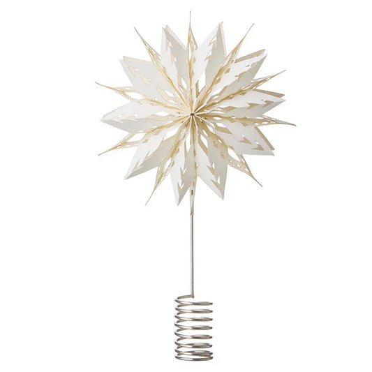 NEW / NEEDS PHOTO Paper Star Topper - Off White