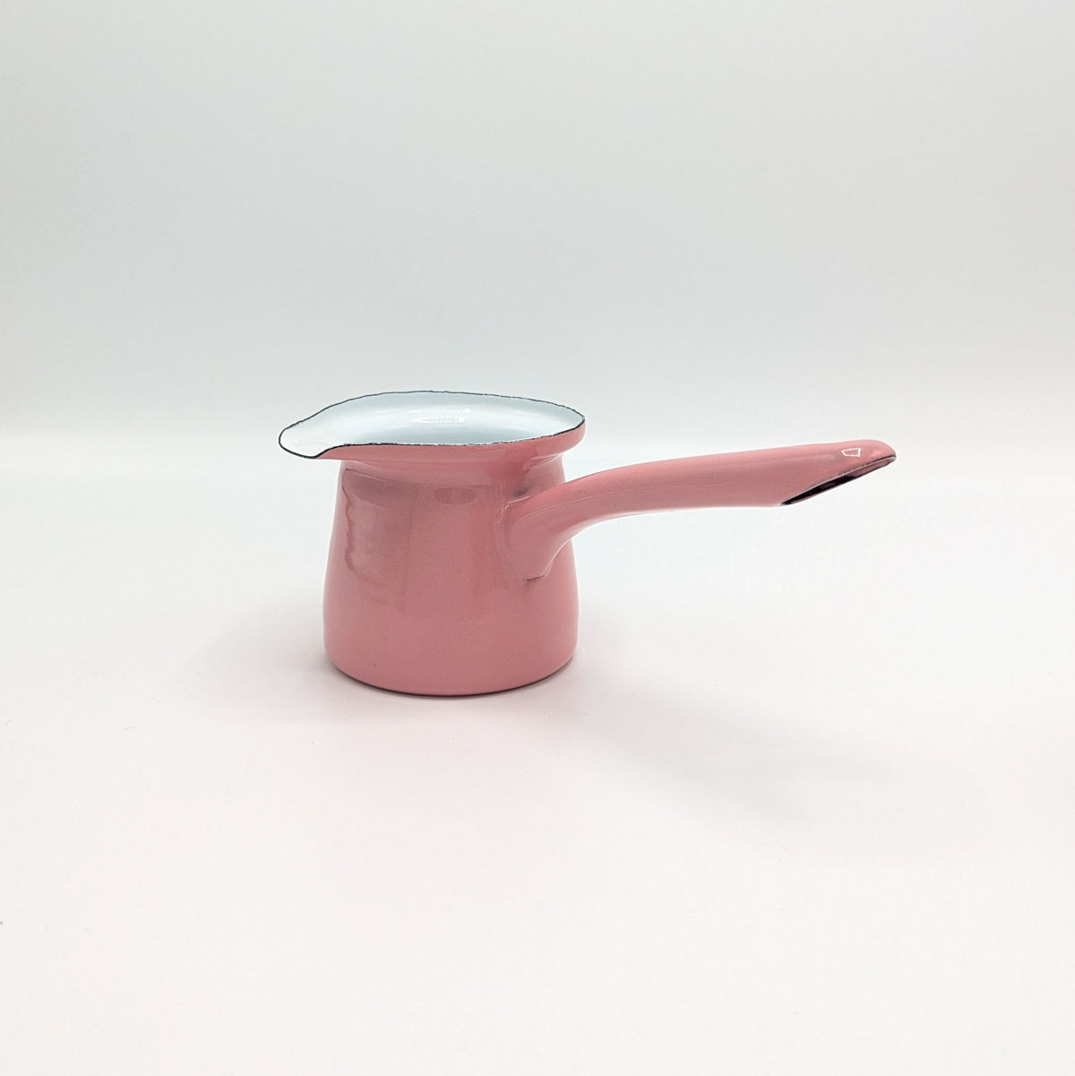 Enamel Milk Pan - Pink